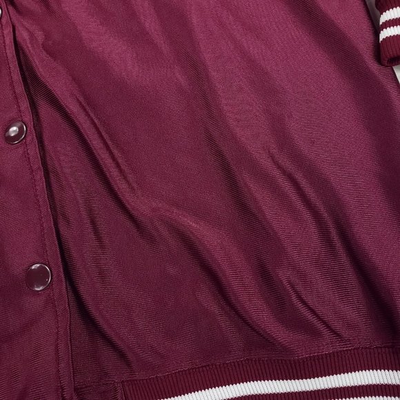 Vtg Roanoke College Russell USA Made Satin Jacket Womens Large Fits Mens Medium - Picture 6 of 12